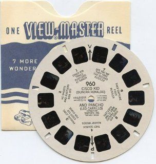 Classic ViewMaster Cowboy Reel 960   Cisco Kid (Duncan Reynaldo) and Pancho (Leo Carrillo) from 1950 Toys & Games