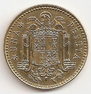 Spain 1 Peseta 1975 Juan Carlos I Coat of arms of Spain Europe Coins 