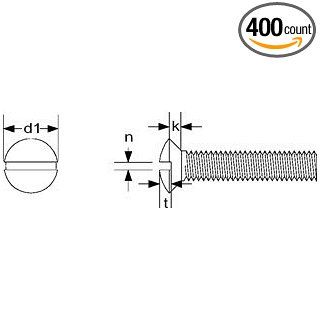 (400pcs) Metric DIN 964 M3X8 Slotted Oval Head Machine Screw Brass Ships Free in USA