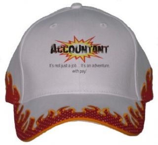 ACCOUNTANT It's not just a jobIt's an adventure, with pay Orange Flame Hat / Baseball Cap Clothing