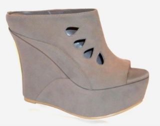 Hectik Footwear Womens Happy Grey Wedge   8 M US Shoes