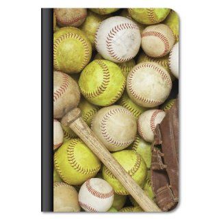 iPad Mini Case   Baseball and Softball Image   360 Degrees Rotatable Case Computers & Accessories
