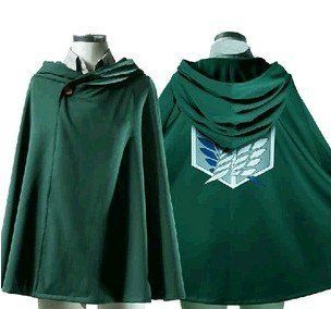 Pixnor@ Attack on Titan Shingeki No Kyojin The survey corps Cosplay Cloak Cape (175CM  73CM length)  Ring Toss Games  Sports & Outdoors