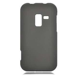 Rubberized Phone Shell for Samsung D600 Conquer 4G (Black)   Sprint Cell Phones & Accessories