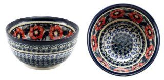 Polish Pottery Ice Cream / Cereal Bowl Decoration Inside 971/1 134a Soup Cereal Bowls Kitchen & Dining