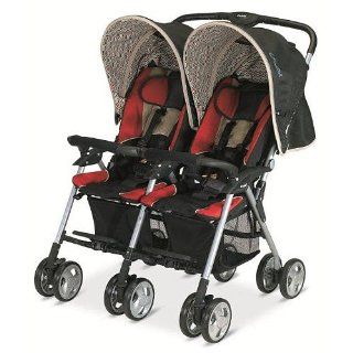 Combi Twin Savvy E Stroller   Red Chevron  Umbrella Strollers  Baby