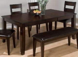Jofran 972 Series Rectangular Dining Table in Dark Rustic Prairie   Dining Room Furniture Sets