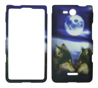 Two Wolf Faceplate Hard Case Protector for Lg Optimus Exceed Vs840pp Verizon Phone Cell Phones & Accessories