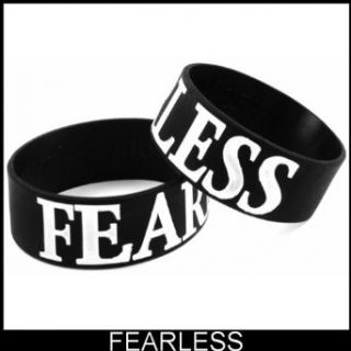 Fearless Designer Rubber Saying Bracelet #55 Novelty Apparel Accessories Clothing