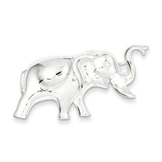 Sterling Silver Elephant Pin, Best Quality Free Gift Box Satisfaction Guaranteed Jewelry