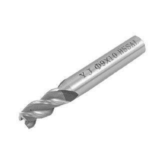 Amico Aluminum Iron Milling 3 Flute 9mm Diameter End Mill Bit