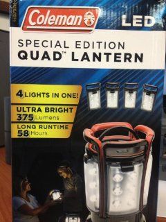 Coleman LED Special Edition Quad Lantern Black  Camping Lanterns  Sports & Outdoors