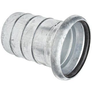 Dixon FC31012 Galvanized Steel Type B Shank/Water Quick Connect Fitting, Coupler with Gasket, 12" Female Coupling x 12" Hose ID Barbed