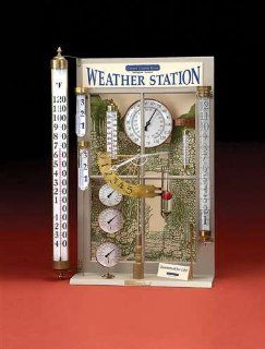 Weather Station Display Large Thermometer Set  Galileo Thermometer  Patio, Lawn & Garden