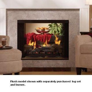 Premium VF See Thru 36 inch Fire Box VFP36SB2EL   Louvered   Fireplace Screens