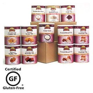 Augason Farms Gluten Free Baking Mix Pack 980 Total Servings 12   #10 Cans Kitchen & Dining