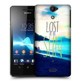 Head Case Designs Lost In The Sun Positive Vibes Hard Back Case Cover For Sony Xperia V LT25i Cell Phones & Accessories