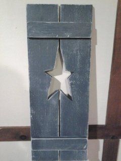 Primitive Decorative Star Shutters Made to Order in USA  Other Products  