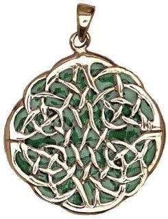 Celtic Weave Bronze with Enamel Pendant Jewelry