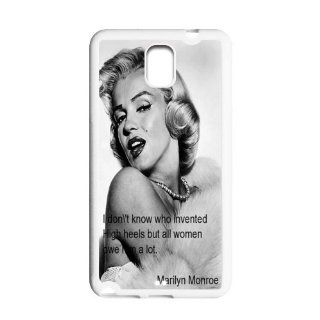 New Design Marilyn Monroe Quotes Samsung Galaxy Note 3 N900 Slim fit Case , Best Samsung Galaxy Durable TPU Case Cell Phones & Accessories