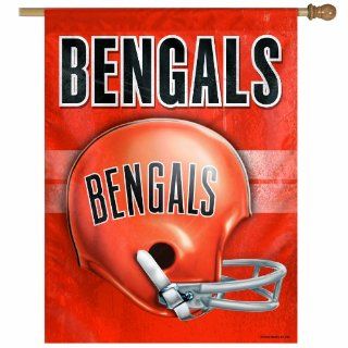 NFL Cincinnati Bengals 27 by 37 Inch Vertical Flag Helmet  Sports Fan Outdoor Flags  Sports & Outdoors