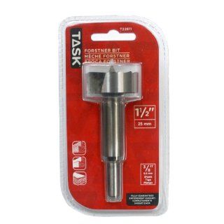 Task Tools T22611 Forstner Wood Drilling Bit, 1 1/2 Inch by 3/8 Inch   Power Drill Accessories  
