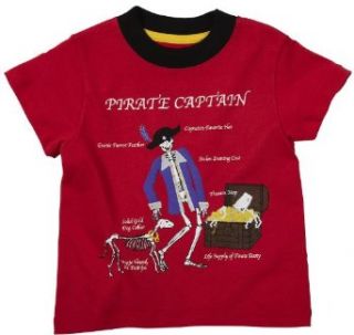 Spudz Graphic S/S Tee Pirate Captain, 4T Clothing