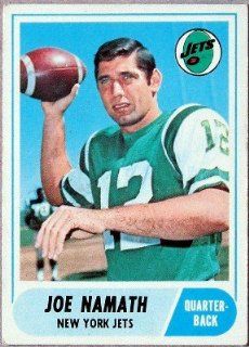 Joe Namath 1968 Topps Card #65 at 's Sports Collectibles Store