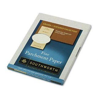 Southworth Color + Textures Collection™ Fine Parchment Paper, 8 1/2in. x 11in., 24 Lb., Ivory, Pack Of 80 