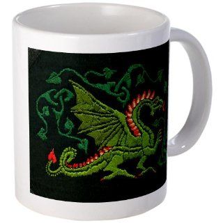  Dragon Embroidery Coffee Mug   Standard Kitchen & Dining