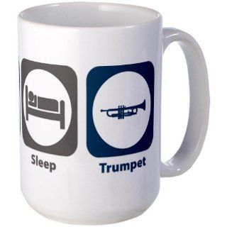  Eat Sleep Trumpet Large Mug Large Mug   Standard Kitchen & Dining