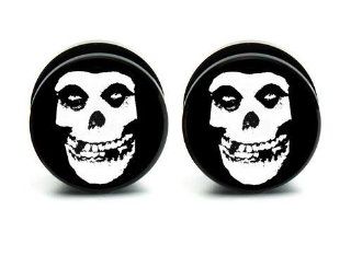 Pair of Acrylic Misfits ear plug gauges tunnel screw on 5/8"16mm  Other Products  