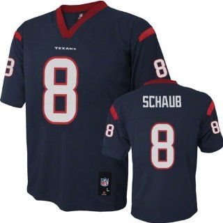 Matt Schaub NFL Youth Jersey Home Blue #8 Houston Texans Jersey (Youth Large 14 16)  Sports Fan Football Jerseys  Sports & Outdoors