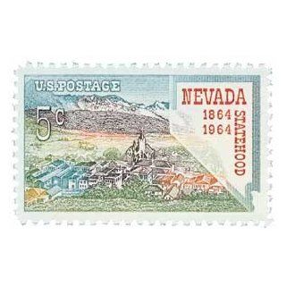 #1248   1964 5c Nevada Statehood Postage Stamps Plate Block 