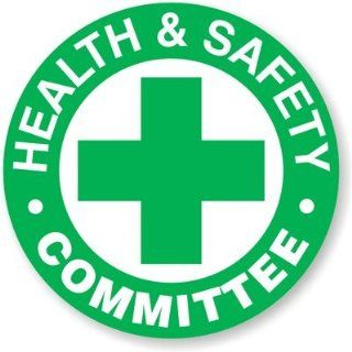 Health & Safety Committee, Spot a HatTM Reflective Hard Hat & Helmet Labels   Conformable   Spot Colors, 5 Decals / Pack, 2" x 2"  