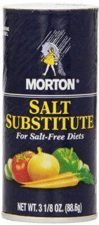 Morton Salt Substitute for Salt Free Diets, 3.125 Ounce Shakers (Pack of 12)  Morton S Salt Substitute  Grocery & Gourmet Food