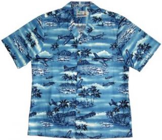 RJC Mens S to 4X Island Airplanes WWII Shirt at  Mens Clothing store Button Down Shirts