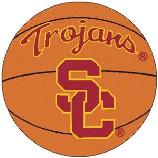 FANMATS NCAA Univ of Southern California Trojans Nylon Face Basketball Rug Automotive
