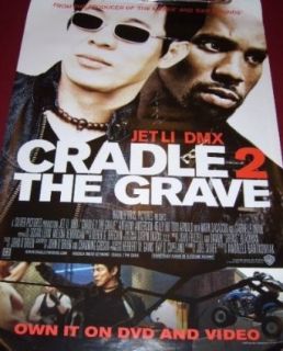 Jet Li Cradle 2 the Grave Hand Signed Autographed 27x40 Theatre Size Movie Poster Loa Entertainment Collectibles