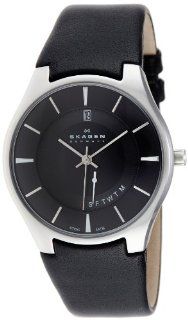 Skagen Men's 989XLSLB Stainless Steel Black Dial Watch at  Men's Watch store.