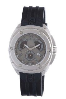 Saint Honore Men's 889276 1GBN Haussman Grey Dial Chronograph Rubber Watch Watches