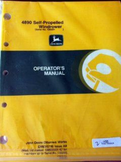John Deere 4890 Self Propelled windrower Operators Manual s/n 130251  