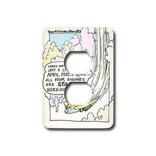 lsp_1816_6 Londons Times Funny Science Cartoons   Aviation April Fools Jokes   Light Switch Covers   2 plug outlet cover   Outlet Plates  