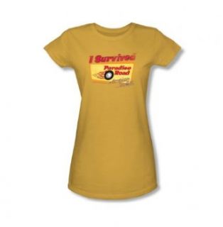American Grafitti   Paradise Road Junior's T Shirt Novelty T Shirts Clothing