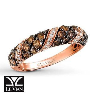 Le Vian LeVian Chocolate Diamonds 1 carat tw Ring 14K Strawberry Gold Jewelry Products Jewelry
