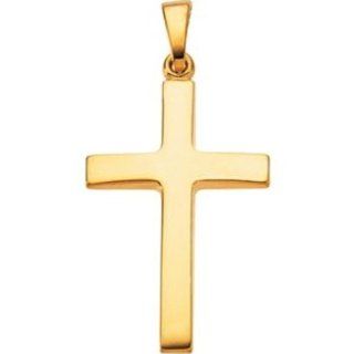 Cross Pendant in 14k Yellow Gold Jewelry