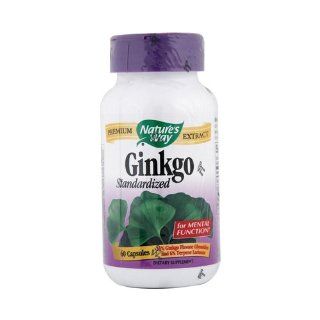 Nature's Way Ginkgo Standardized Capsules   60 Ea Health & Personal Care