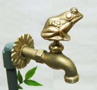 Solid Brass Frog Faucet   PA23  Outdoor Faucets  Patio, Lawn & Garden