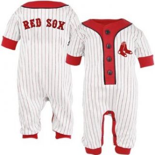 Boston Red Sox Baby Uniform Pinstripe Coveralls, 6 9 mos Clothing