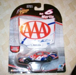 2006 Mark Martin Ford Fusion AAA #6 1/64 Scale Diecast and Bonus Matching Magnet Hood Winners Circle Toys & Games